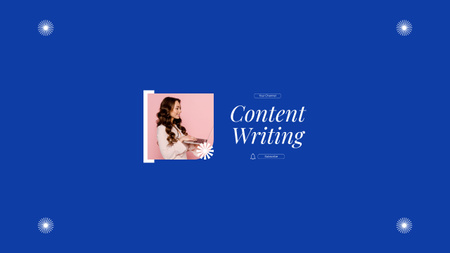 Designvorlage Premium-Content-Schreiben in einer Vlog-Episode für Youtube