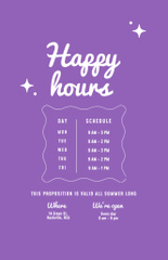 Ad of Pool Club with Happy Hours