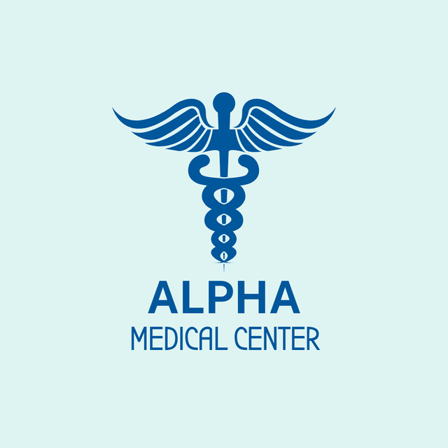 Designvorlage alpha medical center logo für Logo