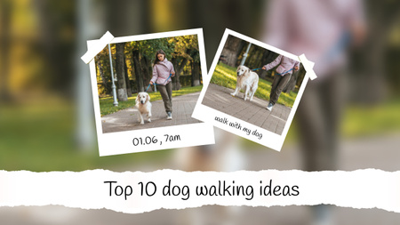 Dog Walking Ideas Youtube Thumbnail Design Template