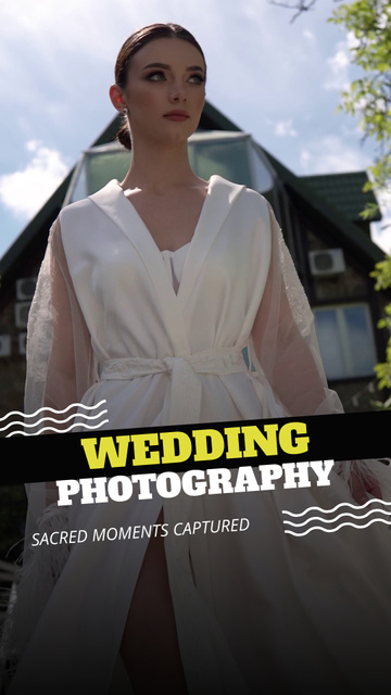 Designvorlage Wedding Photography Services Offer Outdoor für TikTok Video