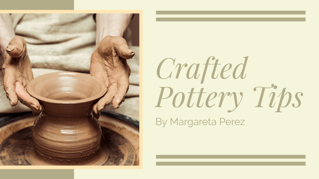 Pottery Tips and Tricks Youtube Thumbnail Modelo de Design