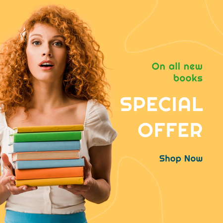 Books Special Offer Announcement Instagram – шаблон для дизайну