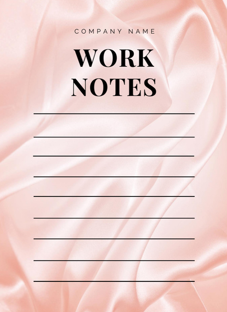 Plantilla de diseño de Work Planner on Silky Background Notepad 4x5.5in 