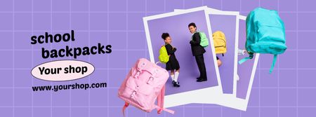 Back to School Special Offer Facebook Video cover – шаблон для дизайну