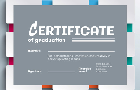 Platilla de diseño Back to School Special Offer Certificate 5.5x8.5in
