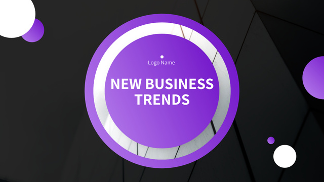 New Business Trends Analysis Presentation Wideデザインテンプレート