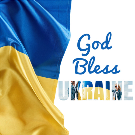 Áldás Ukrajnára Instagram tervezősablon