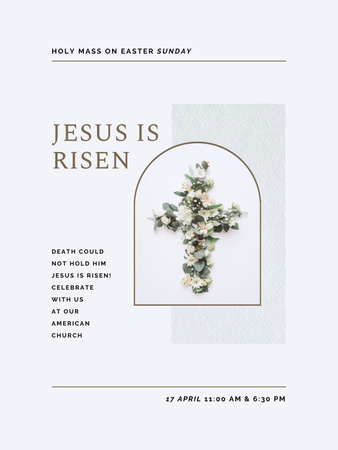 Ontwerpsjabloon van Poster US van Easter Holiday Celebration Announcement