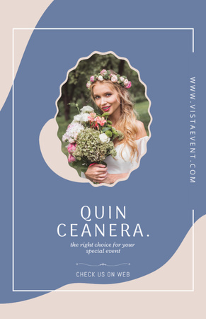 Event Agency Offer for Celebrate Quinceañera Flyer 5.5x8.5in Design Template