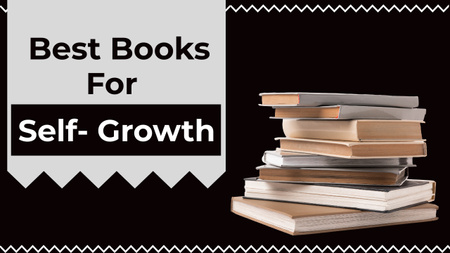 Designvorlage Offer of Books for Self Growth für Youtube Thumbnail