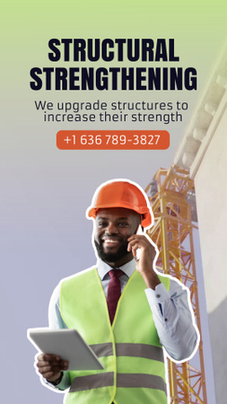 Professional Construction services Instagram Video Story Design Template