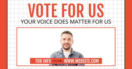 Importance of Every Voice in Elections Facebook AD Design Template