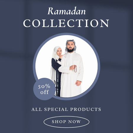 Wear Clothing Sale for Couples on Ramadan Instagram Design Template