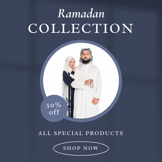 Wear Clothing Sale for Couples on Ramadan Instagramデザインテンプレート