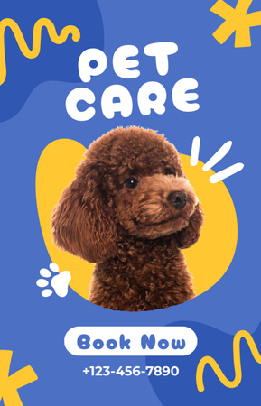 Pet Care Offer with Poodle IGTV Cover Design Template