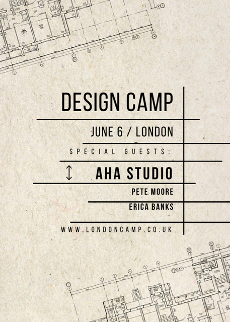 Template di design Design Training from a Studio Postcard 5x7in Vertical
