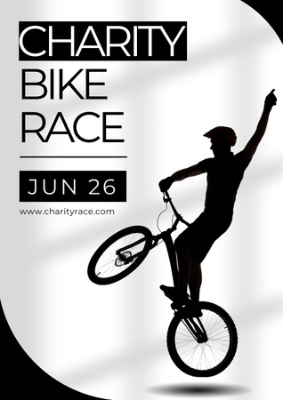 Modèle de visuel Charity Bike Ride Announcement - Poster