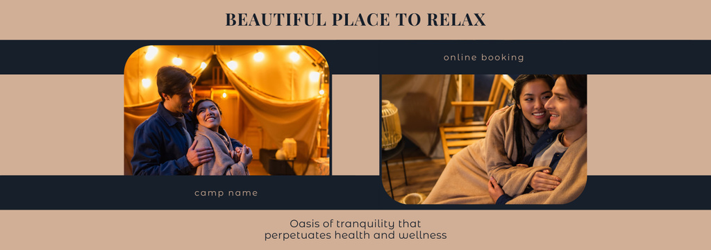 Plantilla de diseño de Visit Beautiful Place to Relax Tumblr 