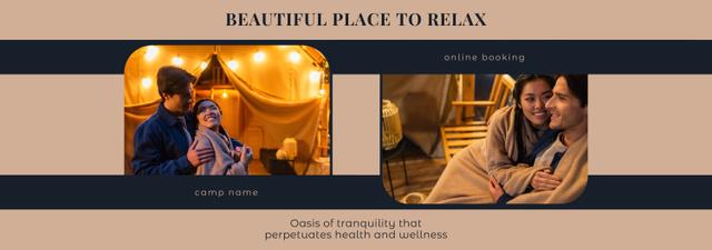 Plantilla de diseño de Visit Beautiful Place to Relax Tumblr 