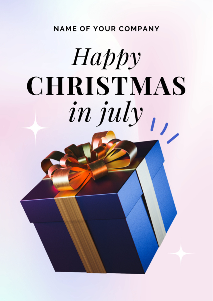 Template di design Gifts for Christmas in July Flyer A6