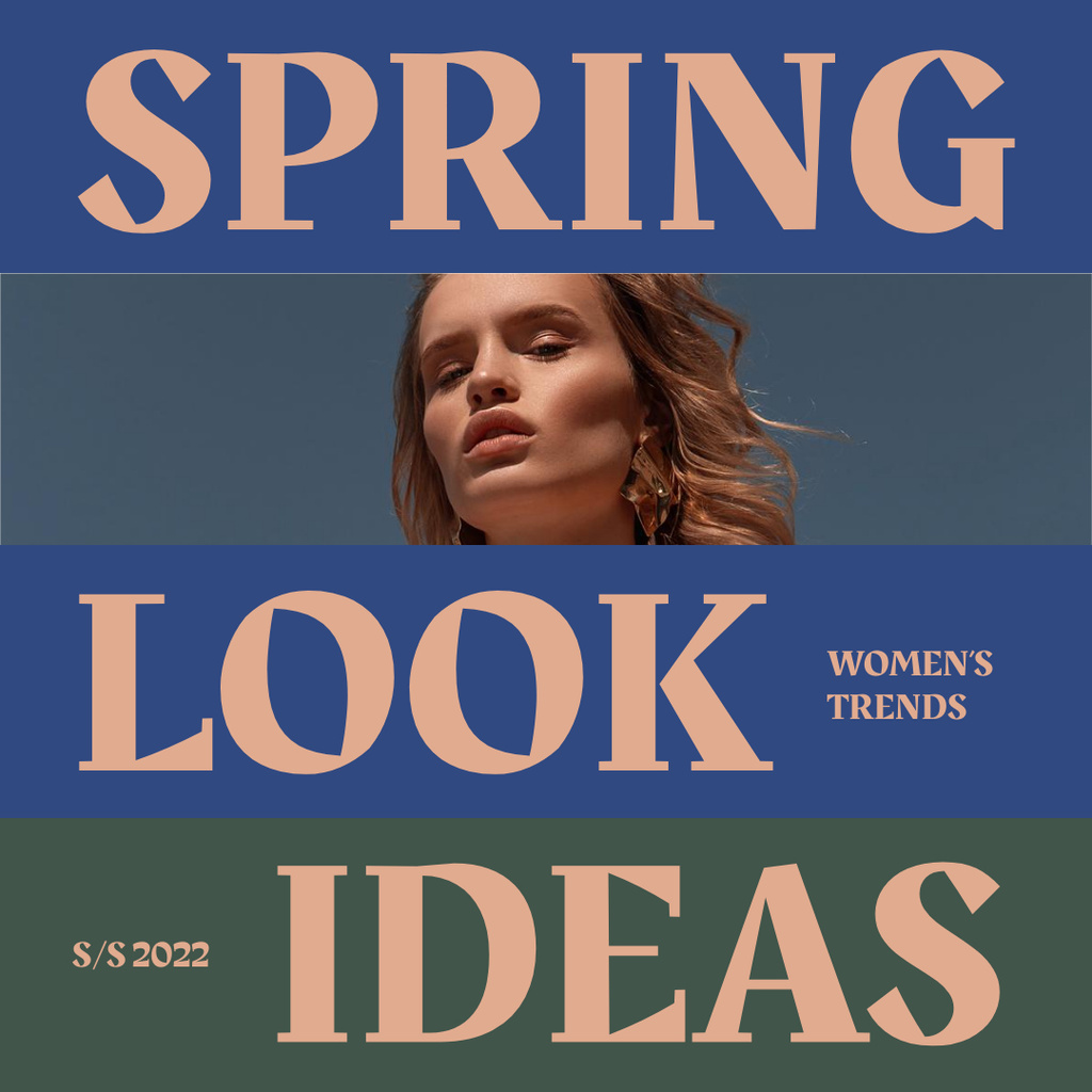 Spring Fashion Look Ideas Instagram AD tervezősablon
