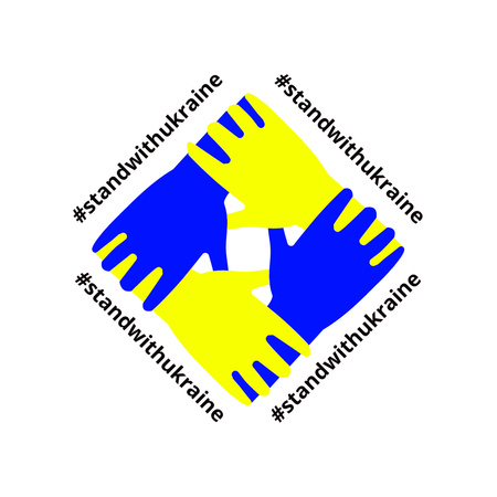 Ontwerpsjabloon van Instagram van Toon solidariteit met Oekraïne