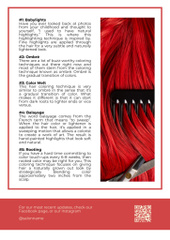 Ad of Popular Hair Coloring Techniques
