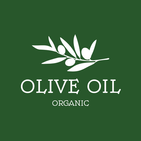 Designvorlage Organic olive oil logo design für Logo