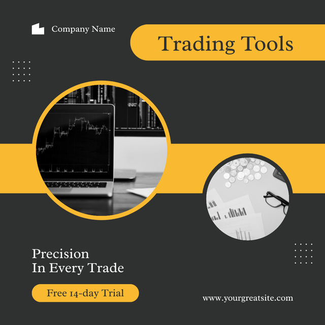 Learning Effective Trading Tools LinkedIn post Design Template
