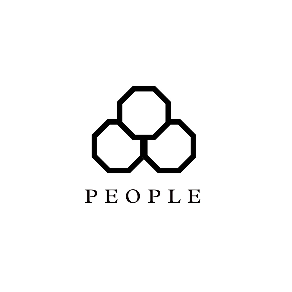 Ontwerpsjabloon van Instagram van Company Logo on White Background