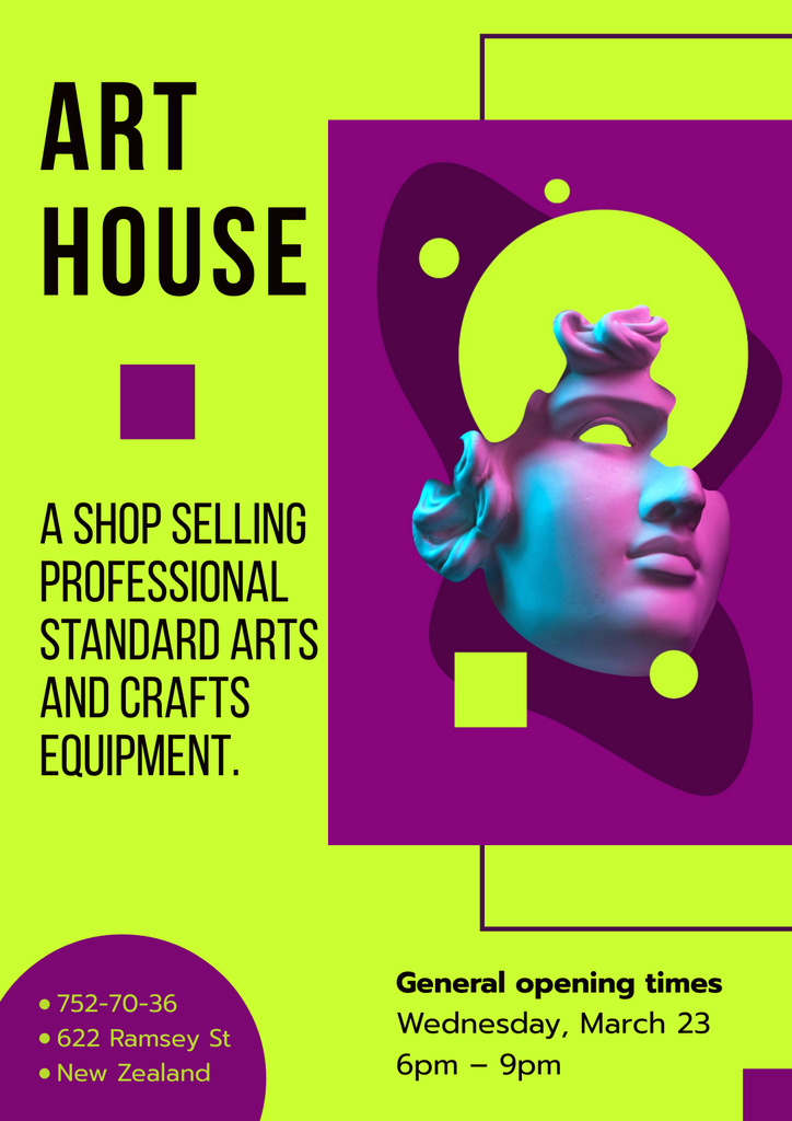 Ontwerpsjabloon van Poster van Arts and Crafts Equipment Offer