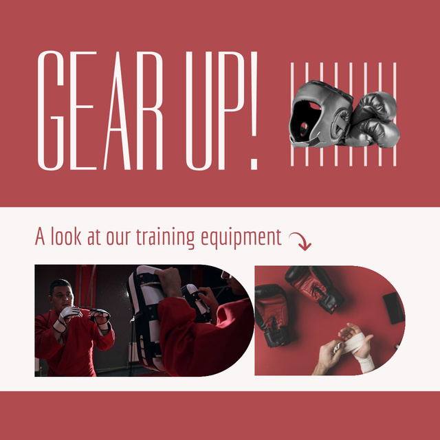 Pro Level Boxing Gear Offer Animated Post Šablona návrhu