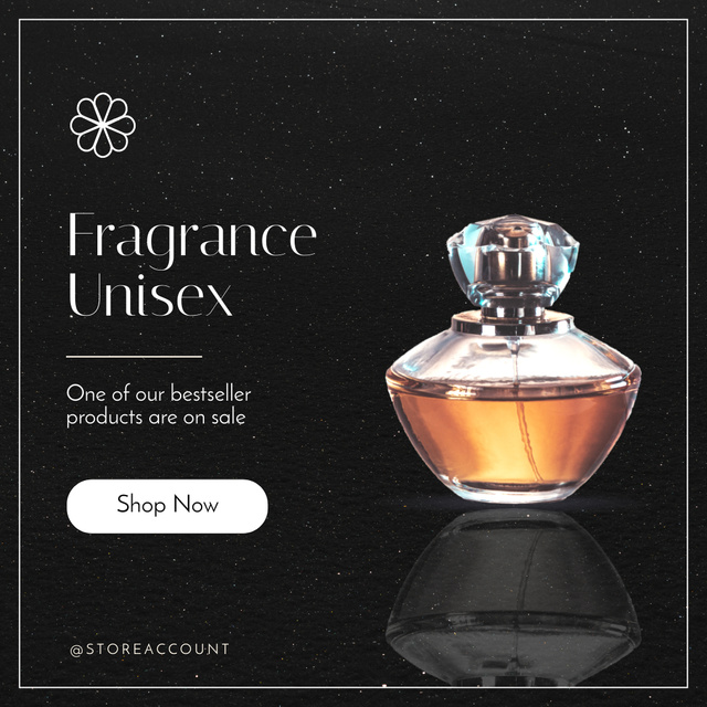 Ontwerpsjabloon van Instagram van Elegant Fragrance Sale
