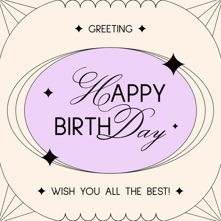 Platilla de diseño Neutral Text of Birthday Greeting LinkedIn post