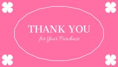 Thanking Message to Loyal Client on Pink