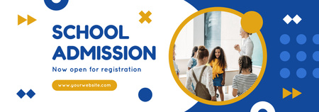 Opening of New Registration for School Admission Tumblr Design Template