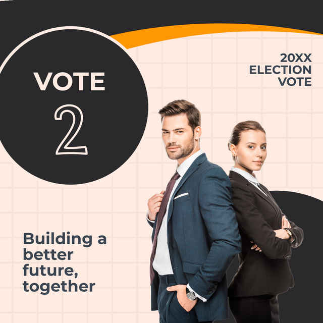 Modèle de visuel Vote for Better Future - Instagram AD