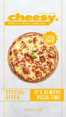 Special Offers for Pizza Instagram Story Šablona návrhu