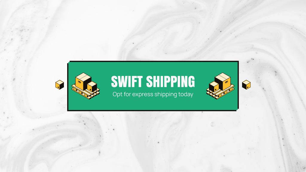 Designvorlage Swift Shipping of Cargo für Youtube