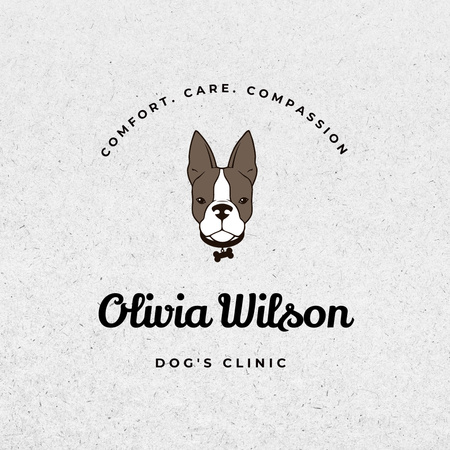 Ontwerpsjabloon van Logo van Veterinary Clinic Services Offer