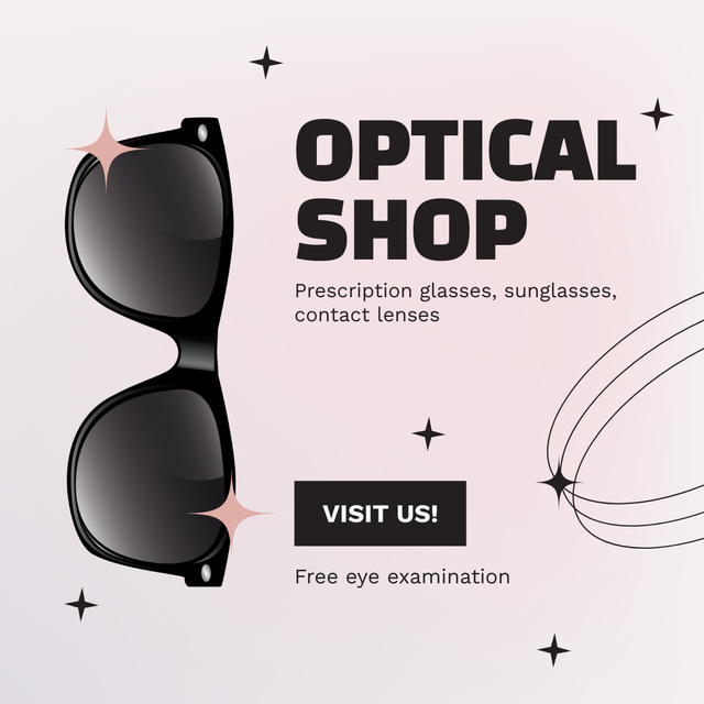 Perfect Sunglasses and Lenses at Great Prices Instagram AD Šablona návrhu