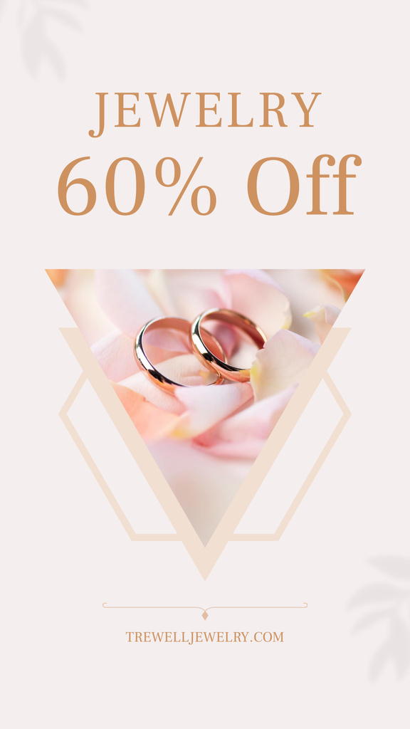 Budget-friendly Jewelry Offer with Rings For Special Occasions Instagram Story – шаблон для дизайна