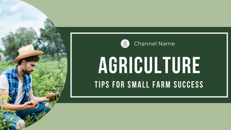 Tips for Small Farm Success Youtube Thumbnail Design Template