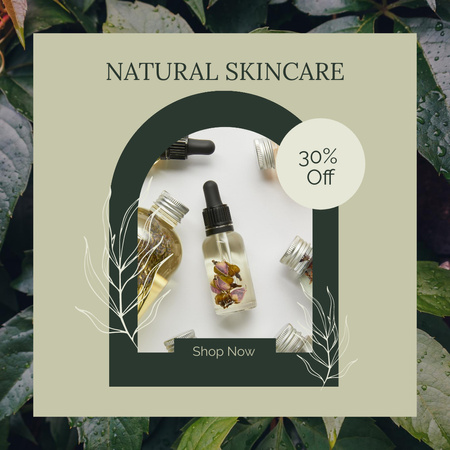 Skincare Products Sale Offer Instagram AD Design Template