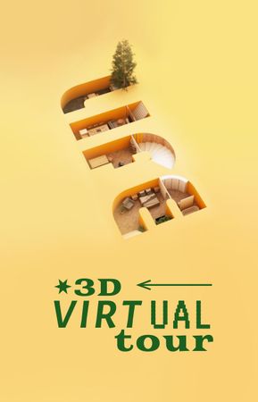Virtual Room Tour Ad IGTV Cover Design Template