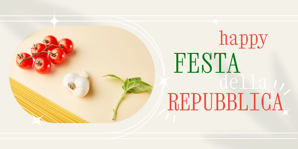Designvorlage Happy Festa Della Repubblica  für Twitter