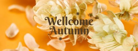 Welcome Autumn  Facebook cover Design Template