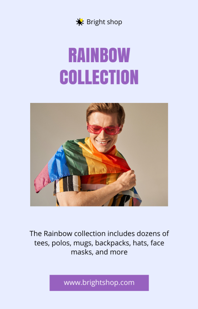 Plantilla de diseño de LGBT and Pride Clothing Offer IGTV Cover 