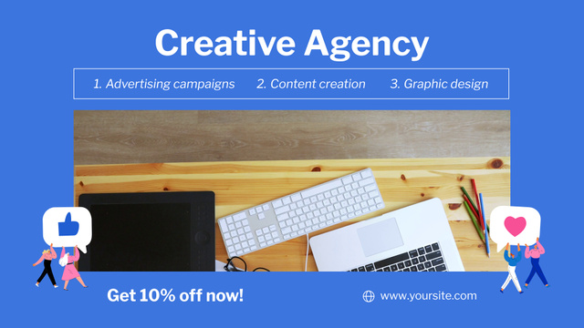 Highly Professional Creative Agency Service At Discounted Rates Full HD video Design Template
